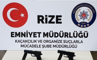 Rize’de silah kaçakçılarına ağır darbe