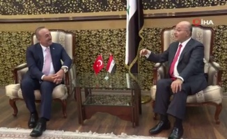 Bakan Çavuşoğlu, Irak Cumhurbaşkanı ile görüştü