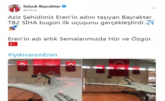 Eren Bülbül’ün adını taşıyan SİHA ilk uçunu gerçekleştirdi