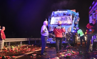TEM Otoyolu’nda kamyona çarpan TIR sürücüsü öldü
