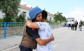 Yozgat’ta askerler erken terhis heyecanı yaşadı