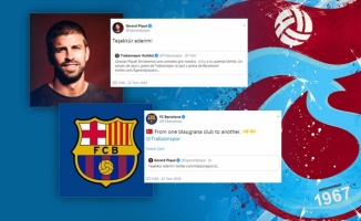 Barcelona ve Pique'den Trabzonspor'a teşekkür