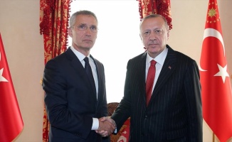 Cumhurbaşkanı Erdoğan Stoltenberg'i kabul ediyor