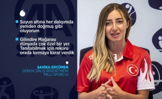 Dünya dalış rekortmeni milli sporcu Ercümen: Benim için suyun altı ikinci bir ev