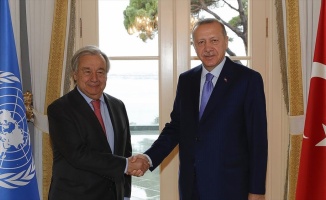 Cumhurbaşkanı Erdoğan BM Genel Sekreteri Guterres'i kabul etti