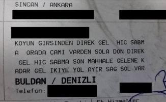 Vatandaşın kargo şirketine verdiği adres şaşırttı