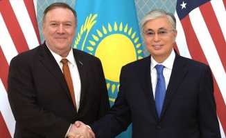 Kazakistan Cumhurbaşkanı Tokayev, ABD Dışişleri Bakanı Pompeo'yu kabul etti