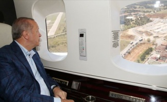 Erdoğan İstanbul&#039;da yapımı devam eden hastaneleri inceliyor