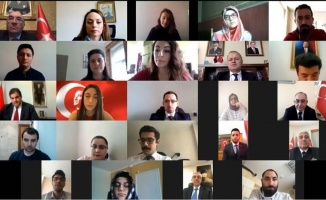 Türk Büyükelçi Samsar, Rusya&#039;daki Türk öğrencilerle videolu toplantı yaptı
