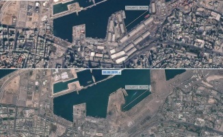 Rusya, Beyrut&#039;un patlama öncesi ve sonrası uzaydan görüntülerini yayınladı