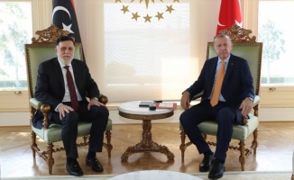 Cumhurbaşkanı Erdoğan&#039;ın Libya Başbakanı Fayiz es-Serrac&#039;ı kabulü başladı