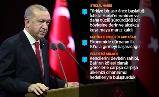 Cumhurbaşkanı Erdoğan: Modern kapitülasyonlara karşı tarihi mücadele veriyoruz
