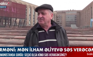 Bir Ermeni seçmenin ilginç arzusu: Seçimlerde oyumu İlham Aliyev için kullanırdım!