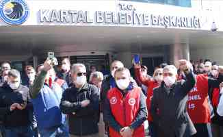 Kartal Belediyesine grev kararı asıldı