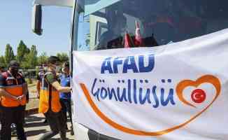 AFAD gönüllüleri, sel bölgesine destek olmak amacıyla Ankara&#039;dan yola çıktı
