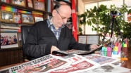 Yozgatlı emlakçı Mehmet Saygı, 23 yıldır gazete arşivliyor
