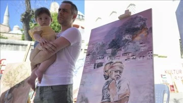 247 sanatçı Gazze'de yaşanan zulmü fırçalarıyla protesto etti