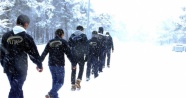 60 izci çocuk kış otağında eğitim gördü