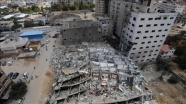 Gazze&#039;de İsrail saldırıları sonucu meydana gelen yıkım havadan görüntüledi