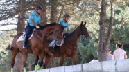 Abant'a atlı jandarma koruması