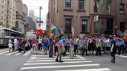 ABD&#039;deki Azeri ve Türk vatandaşlar, New York&#039;ta Ermenistan&#039;ı protesto etti