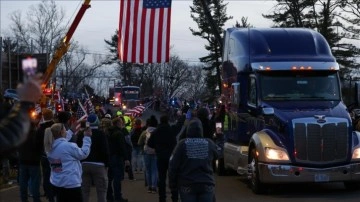 ABD'de California'dan yola çıkan aşı karşıtı kamyoncular Maryland'a ulaştı