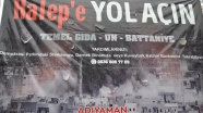 Adıyaman'da 'Halep'e Yol Açın' kampanyası başlatıldı