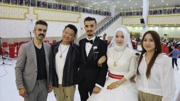 Adıyaman'a gelin gelen Çinli Ma Fang için yöresel düğün yapıldı