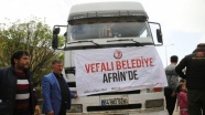 Afrin halkına insani yardım aralıksız devam ediyor