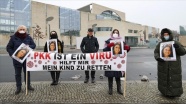 Almanya&#039;da PKK tarafından kızı kaçırılan anne eylemini sürdürüyor