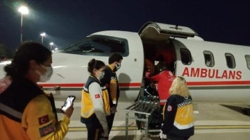 Almanya'da beyin kanaması geçiren İzmirli öğretmen ambulans uçakla Türkiye'ye getirildi