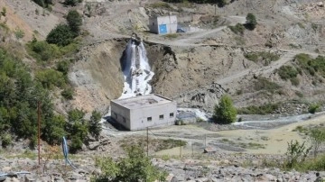 Amasya'da HES alanında heyelan