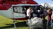 Ambulans helikopter bebek için havalandı