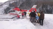 Ambulans helikopter tansiyon hastası için havalandı