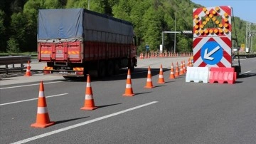 Anadolu Otoyolu'nda yenileme çalışması