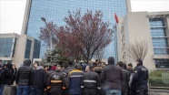 Ankara Büyükşehir Belediyesinde işten çıkarılan şirket işçilerinden eylem