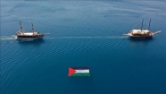 Antalya'da 'Özgür Mescid-i Aksa, Mavi Marmara' etkinliğinde teknelerle konvoy oluştur