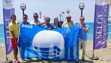 Antalya'da Kızılağaç Turizm Merkezi'nde 12 tesise Mavi Bayrak asıldı