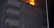 Apartmanda yangın paniği