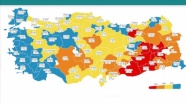 Aşılama haritasında batı illeri &#039;maviye&#039; büründü