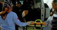 Astım hastası yaşlı adamın imdadına paletli ambulans yetişti