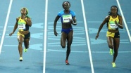 Atletizm kadınlar 100 metrede altın madalya Jamaikalı Thompson'a