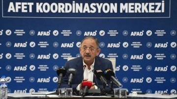 Bakan Mehmet Özhaseki: Bütün yaraları sarıncaya kadar, zararları telafi edinceye kadar buradayız