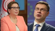 Bakan Pekcan ile AB Komisyonu Başkan Yardımcısı Dombrovskis&#039;ten &#039;diyalog&#039; vurgusu
