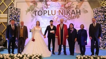 Batman’da 100 çift için toplu nikah töreni düzenlendi