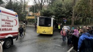 Beşiktaş'ta belediye otobüsü kaza yaptı: 9 yaralı