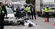 Beton mikserinin çarptığı motosikletli kadın hayatını kaybetti