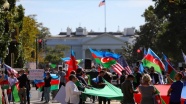 Beyaz Saray önünde Azerbaycan'a destek mitingi düzenlendi