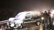 Bolu&#039;da kar yağışı ulaşımı olumsuz etkiledi