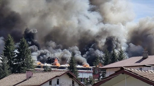 Bolu'da orman ürünleri işleme fabrikasında çıkan yangın kontrol altına alındı